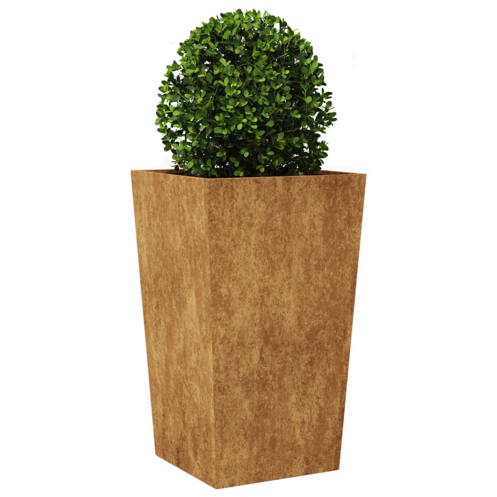 Jardinier de grădină 45x45x75 cm Oțel pentru intemperii