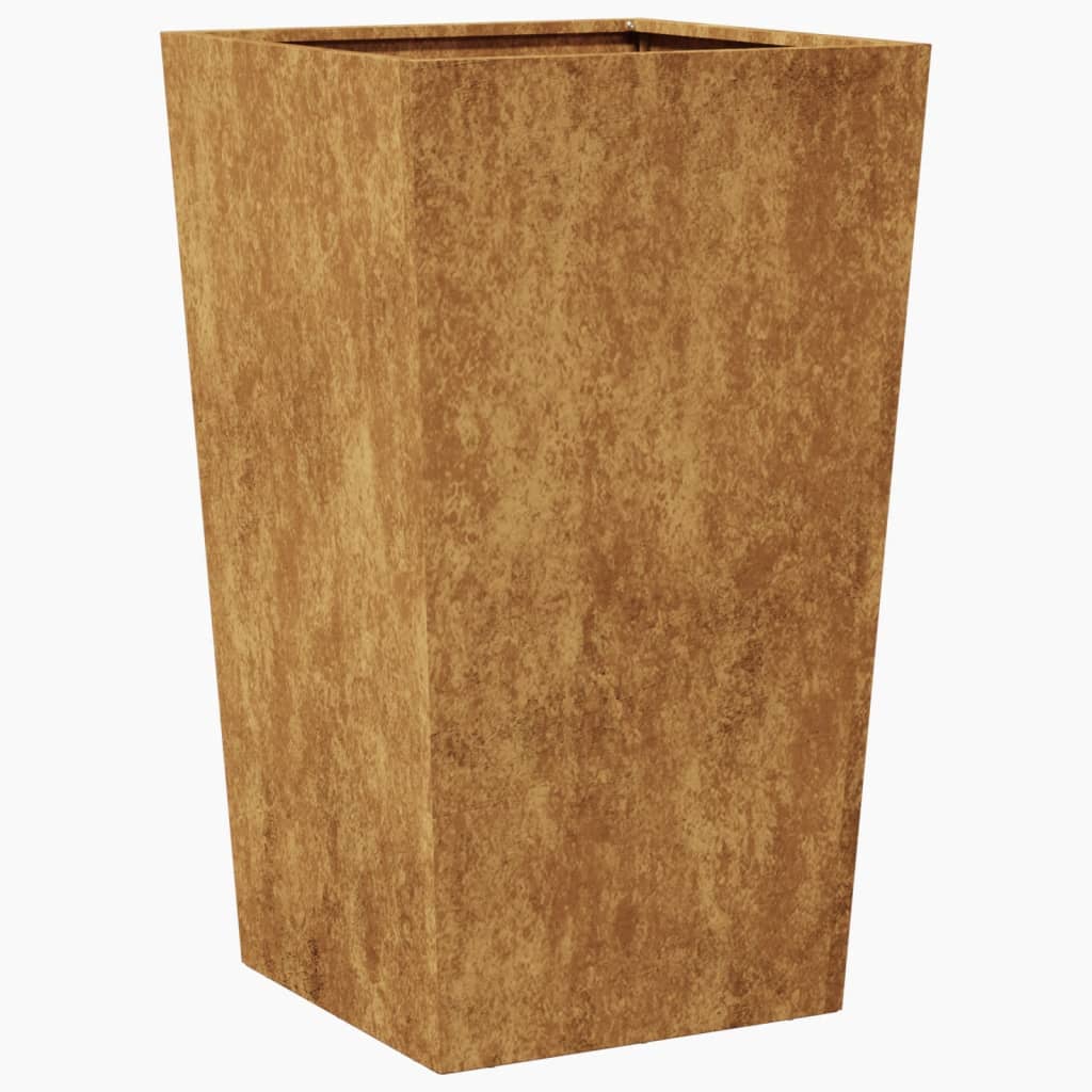 Jardinier de grădină 45x45x75 cm Oțel pentru intemperii