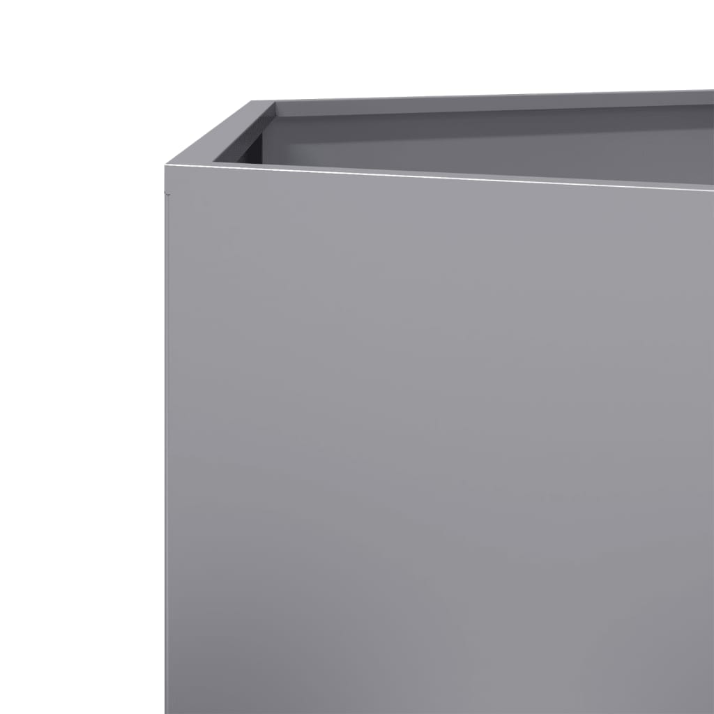 Jardiniere grădină 2 buc. 46x40x45cm oțel galvanizat hexagonală