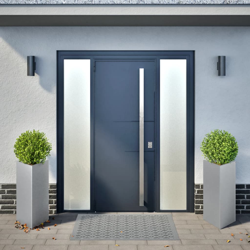 Jardiniere grădină, 2 buc. 40x40x75 cm oțel galvanizat triunghi