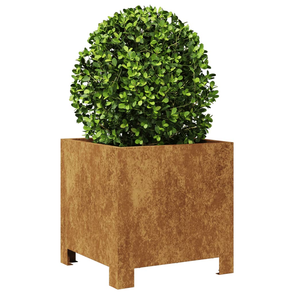 Jardinier de grădină 30x30x30 cm Oțel rezistent la intemperii