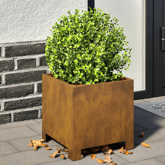 Jardinier de grădină 30x30x30 cm Oțel rezistent la intemperii