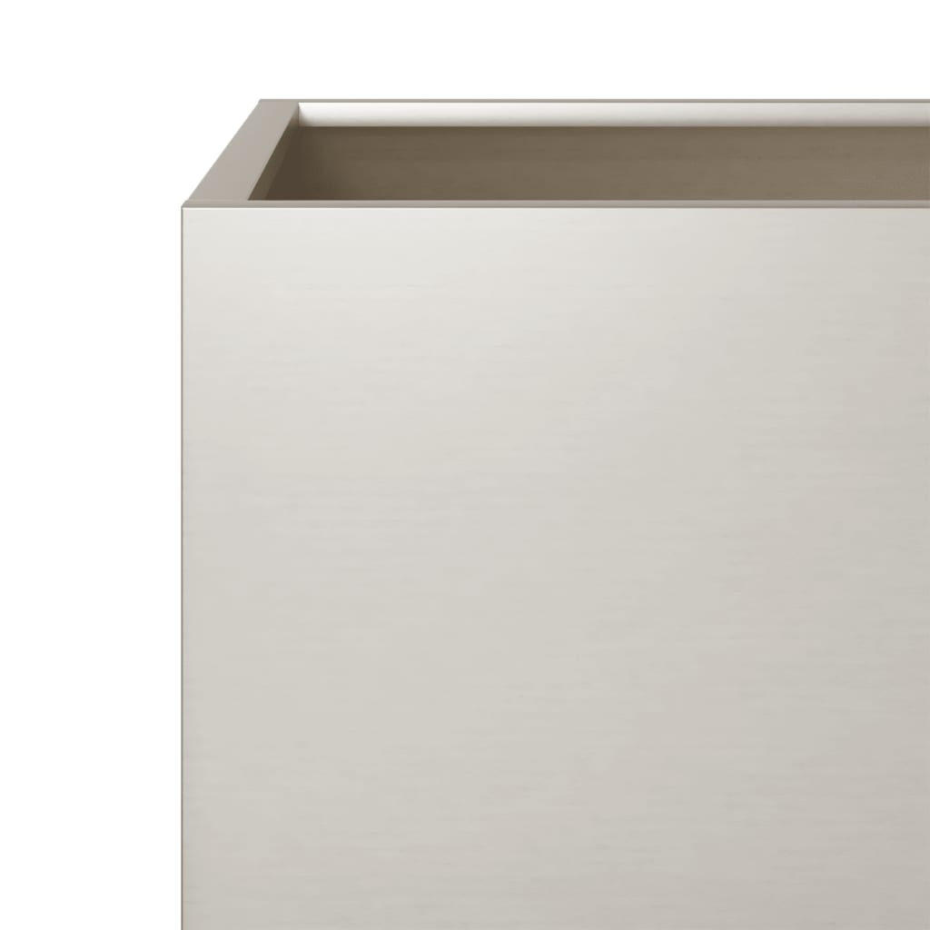 Jardiniere de grădină 2 buc 30x30x30 cm Oțel pentru intemperii