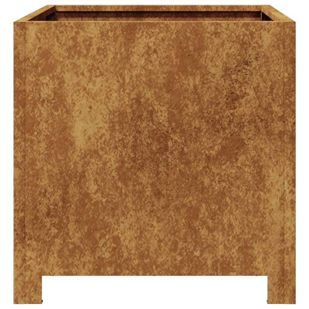 Jardinier de grădină 40x40x40 cm Oțel pentru intemperii