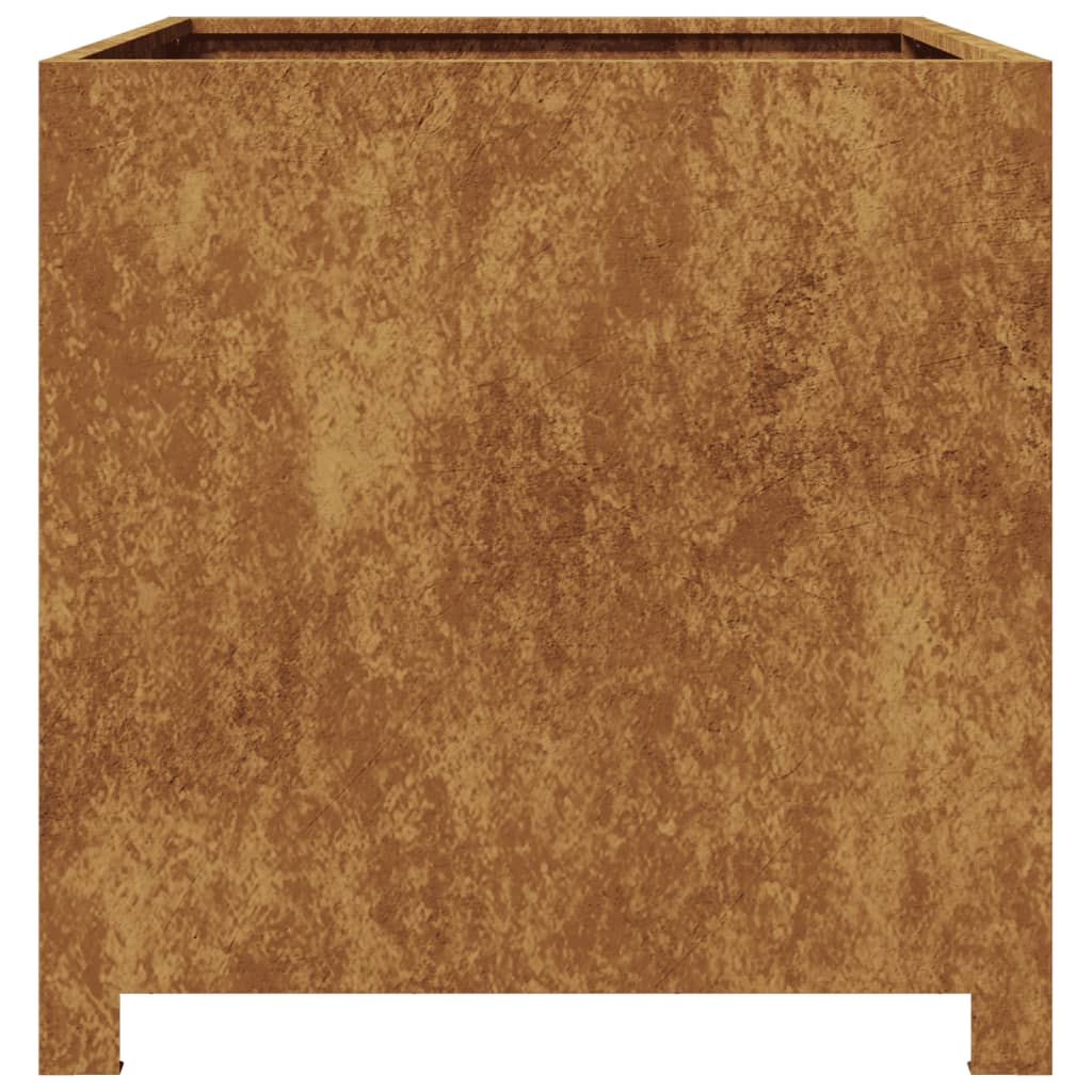 Jardinier de grădină 50x50x50 cm Oțel pentru intemperii