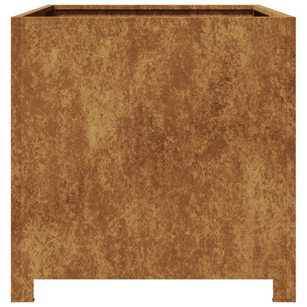 Jardinier de grădină 50x50x50 cm Oțel pentru intemperii