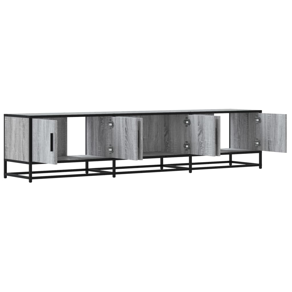 Dulap TV, gri sonoma, 180x35x41 cm, lemn prelucrat