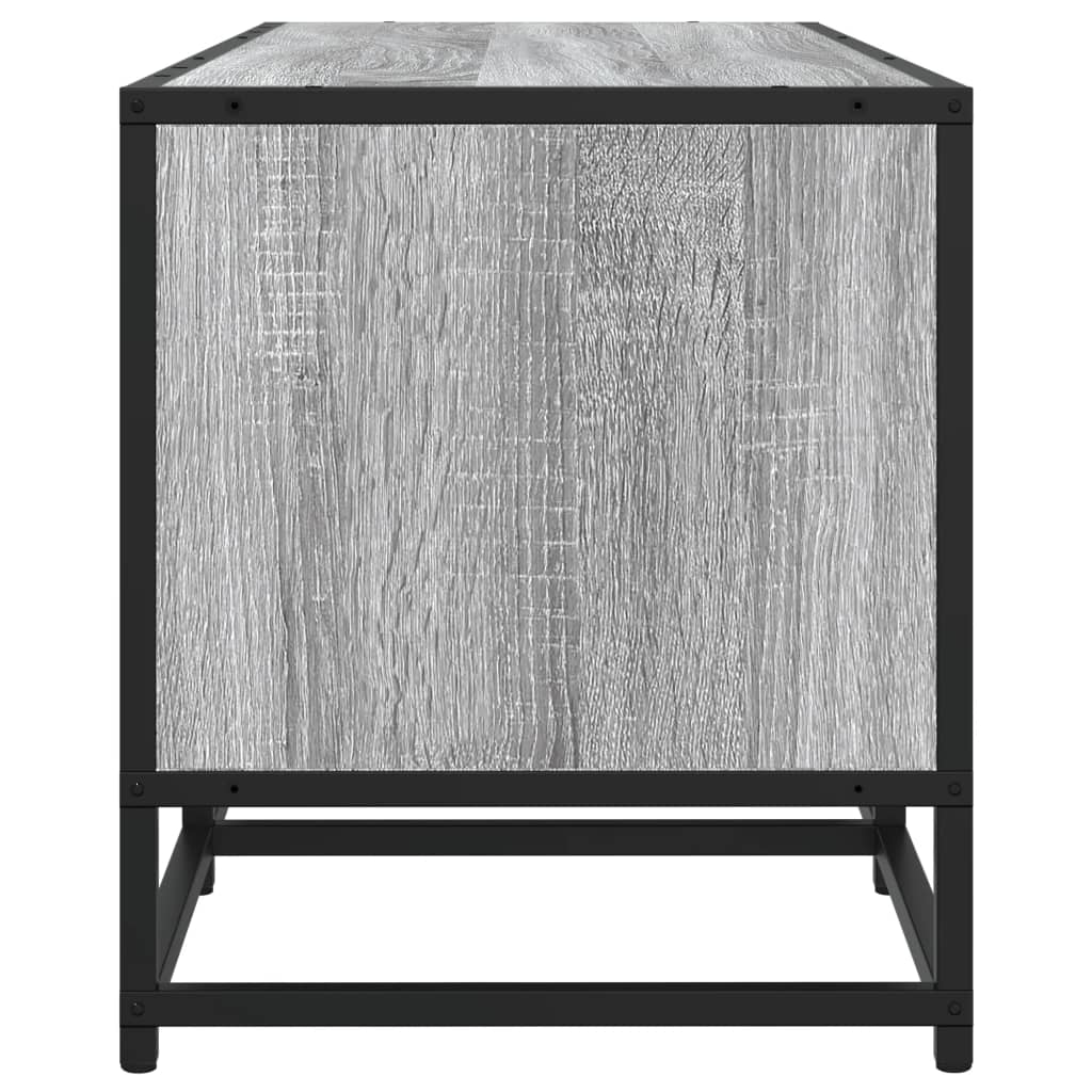 Dulap TV, gri sonoma, 210x35x41 cm, lemn prelucrat