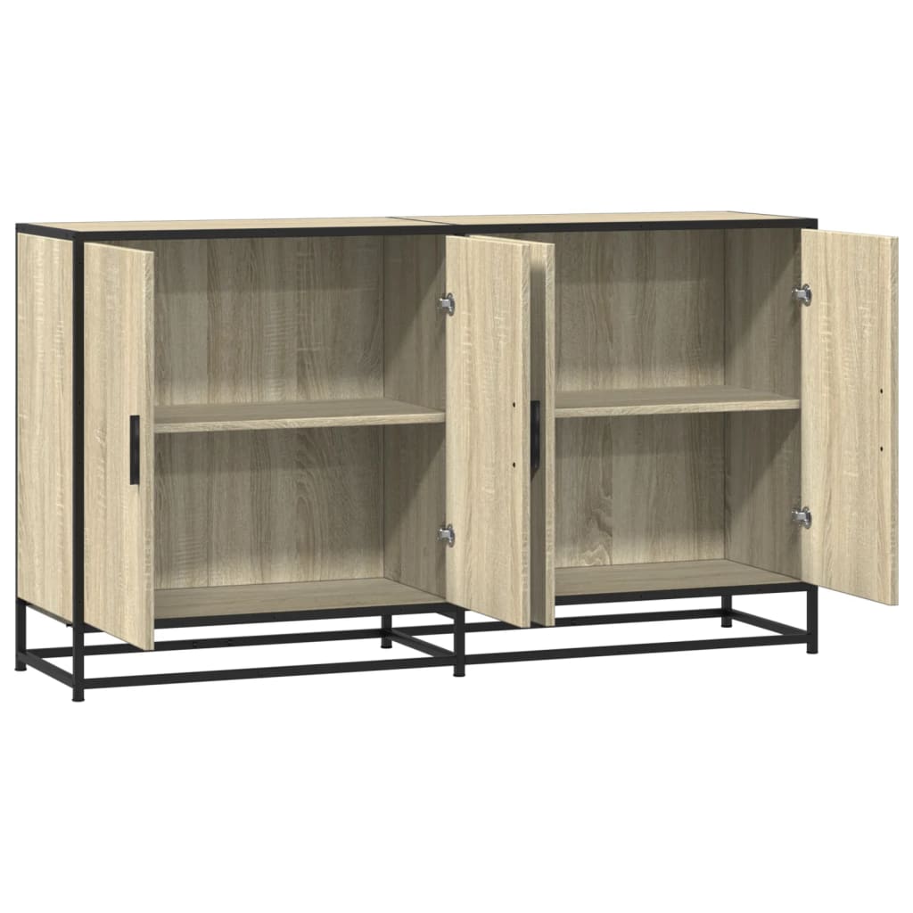 Dulap, stejar sonoma, 134x35x76 cm, lemn prelucrat