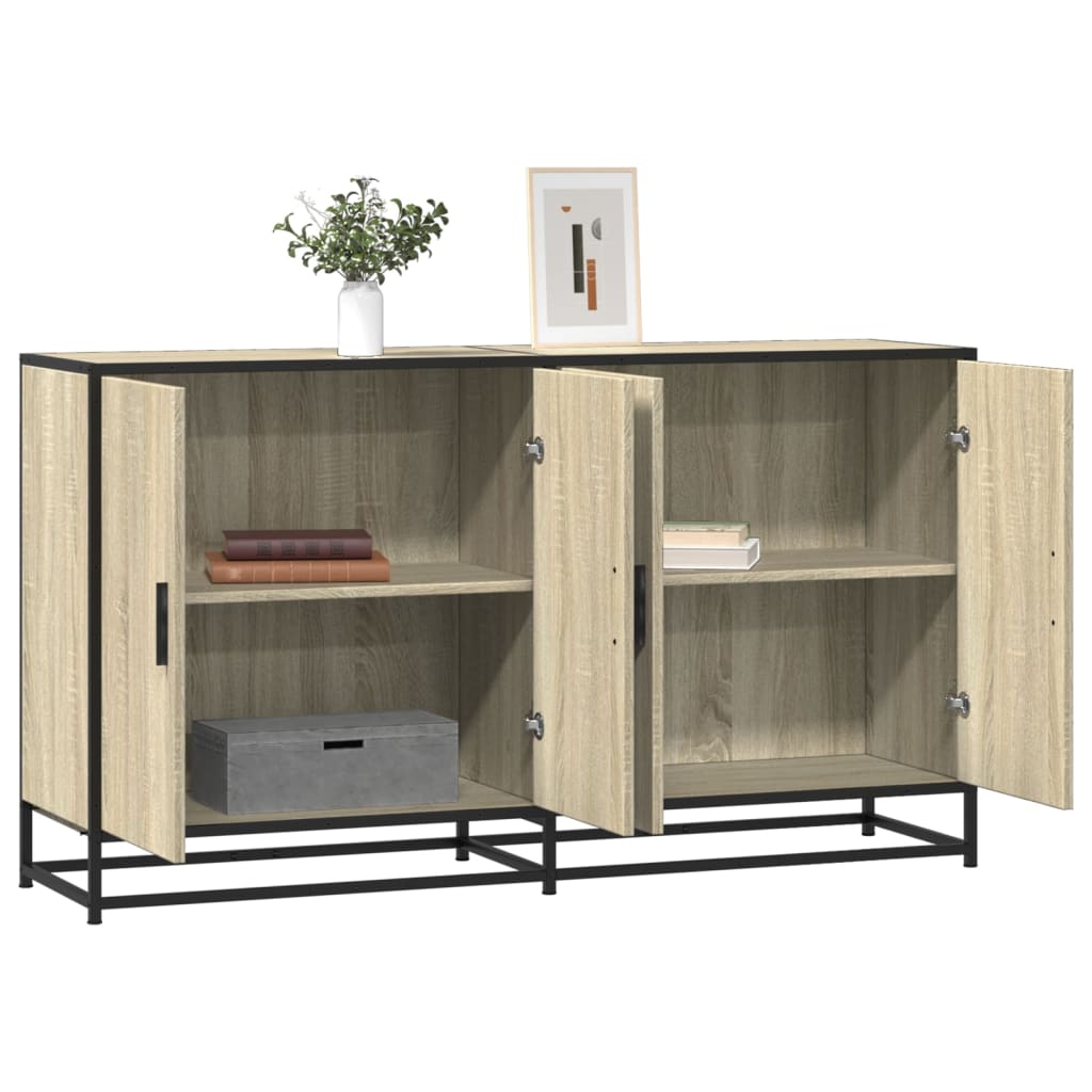 Dulap, stejar sonoma, 134x35x76 cm, lemn prelucrat