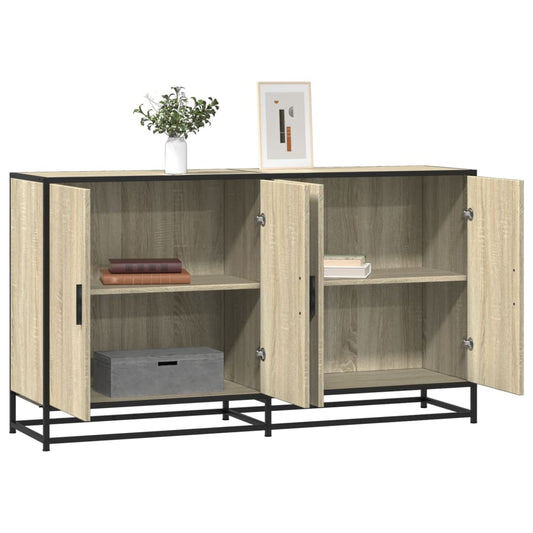 Dulap, stejar sonoma, 134x35x76 cm, lemn prelucrat