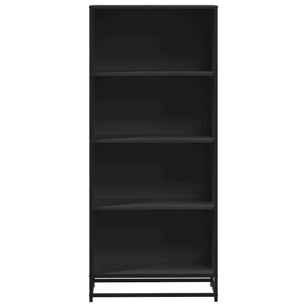 Bibliotecă, negru, 60x35x139 cm, lemn prelucrat