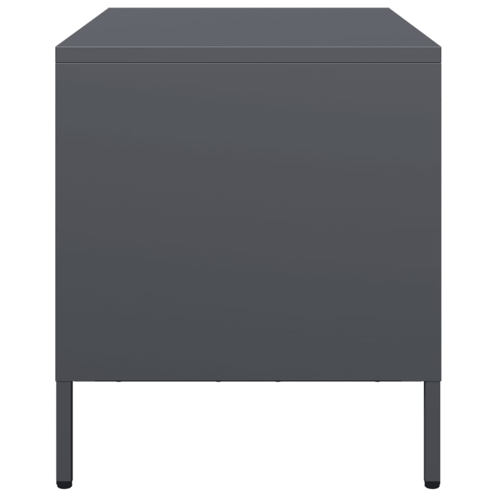 Dulap TV, antracit, 68x39x43,5 cm, oțel laminat la rece