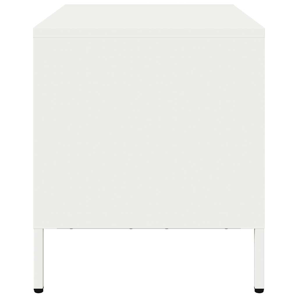Dulap TV, alb, 68x39x43,5 cm, oțel laminat la rece