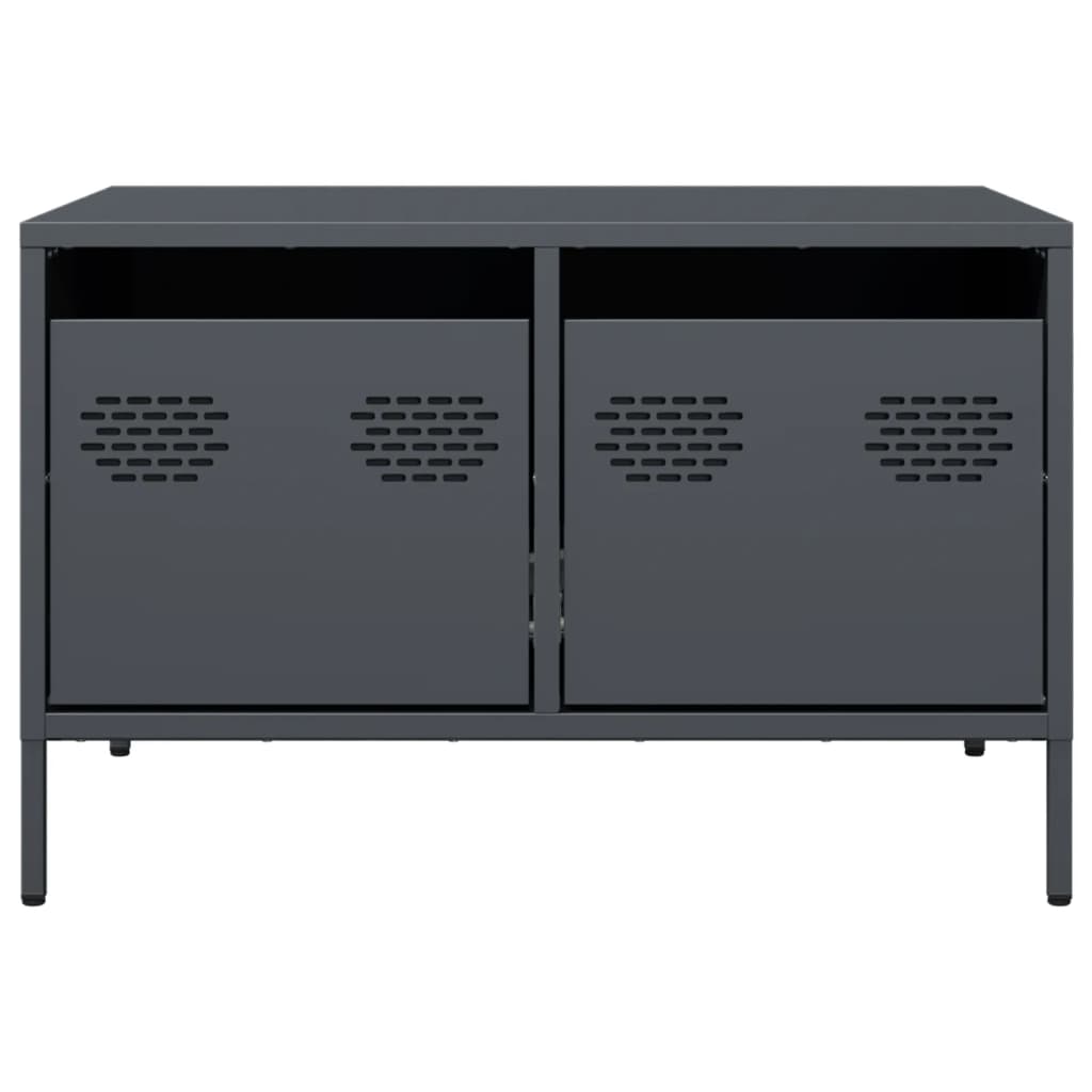 Dulap TV, antracit, 68x50x43,5 cm, oțel laminat la rece