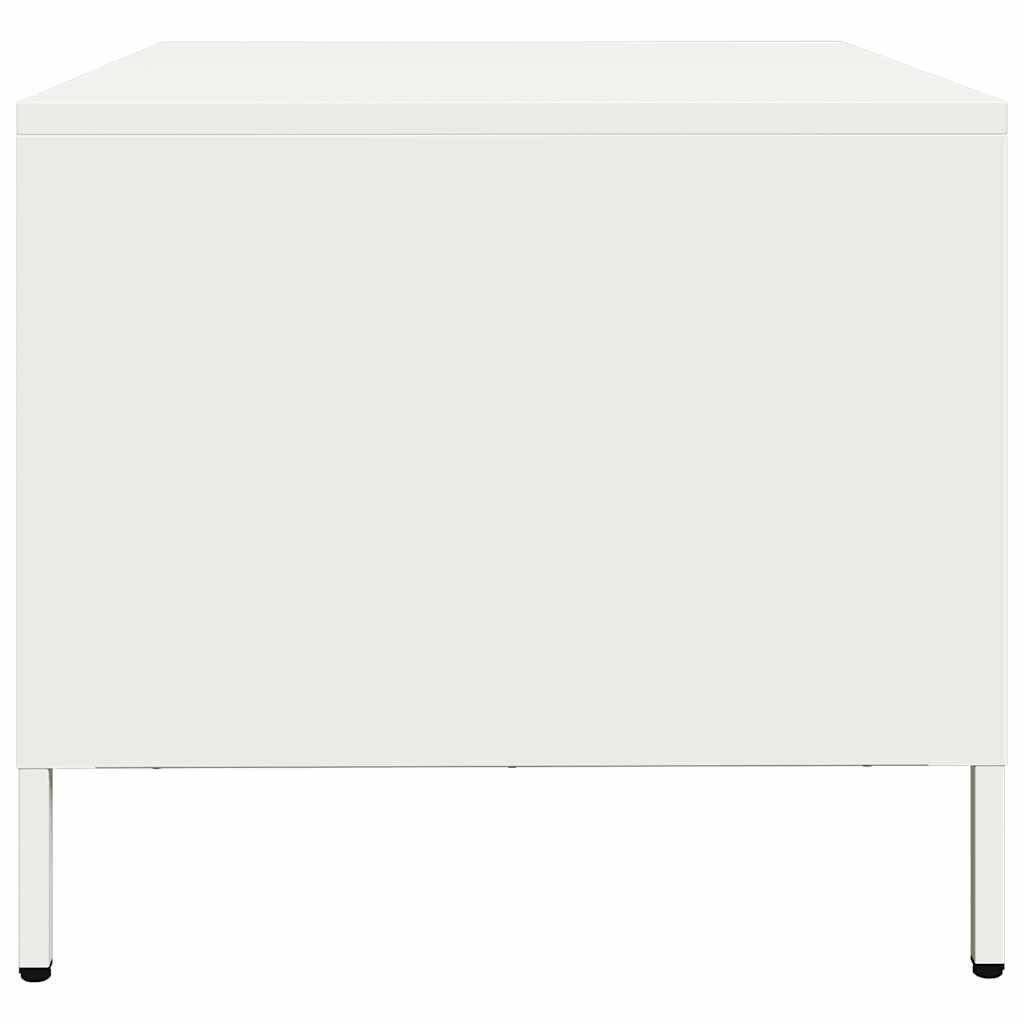 Dulap TV, alb, 68x50x43,5 cm, oțel laminat la rece
