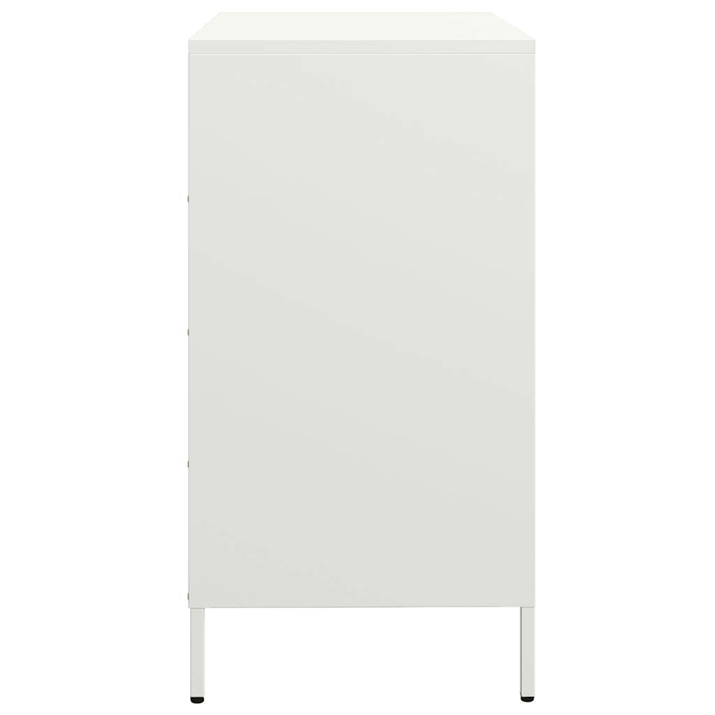 Dulap, alb, 68x39x73,5 cm, oțel laminat la rece