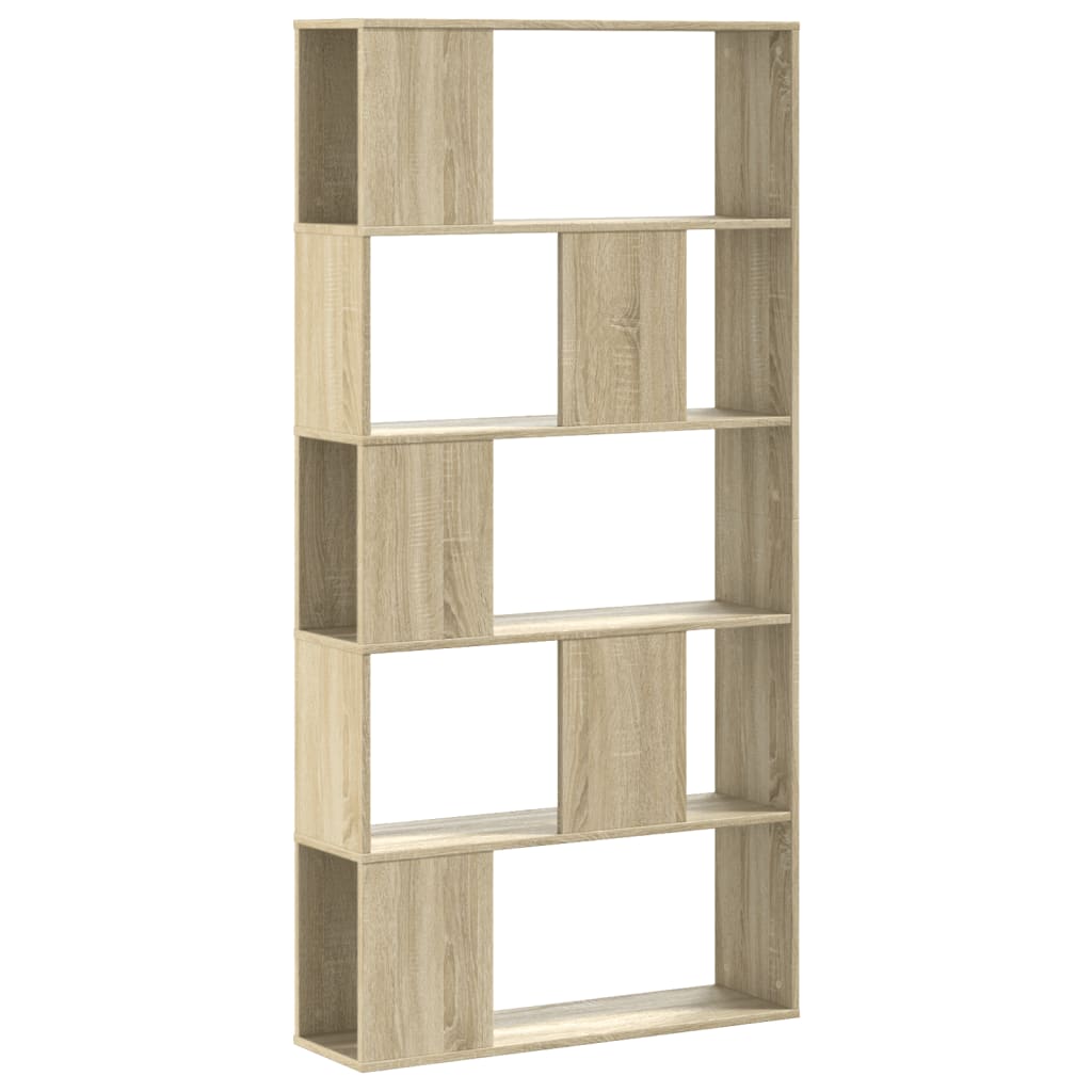 Bibliotecă cu 5 niveluri stejar sonoma 80,5x23,5x162,5 cm lemn