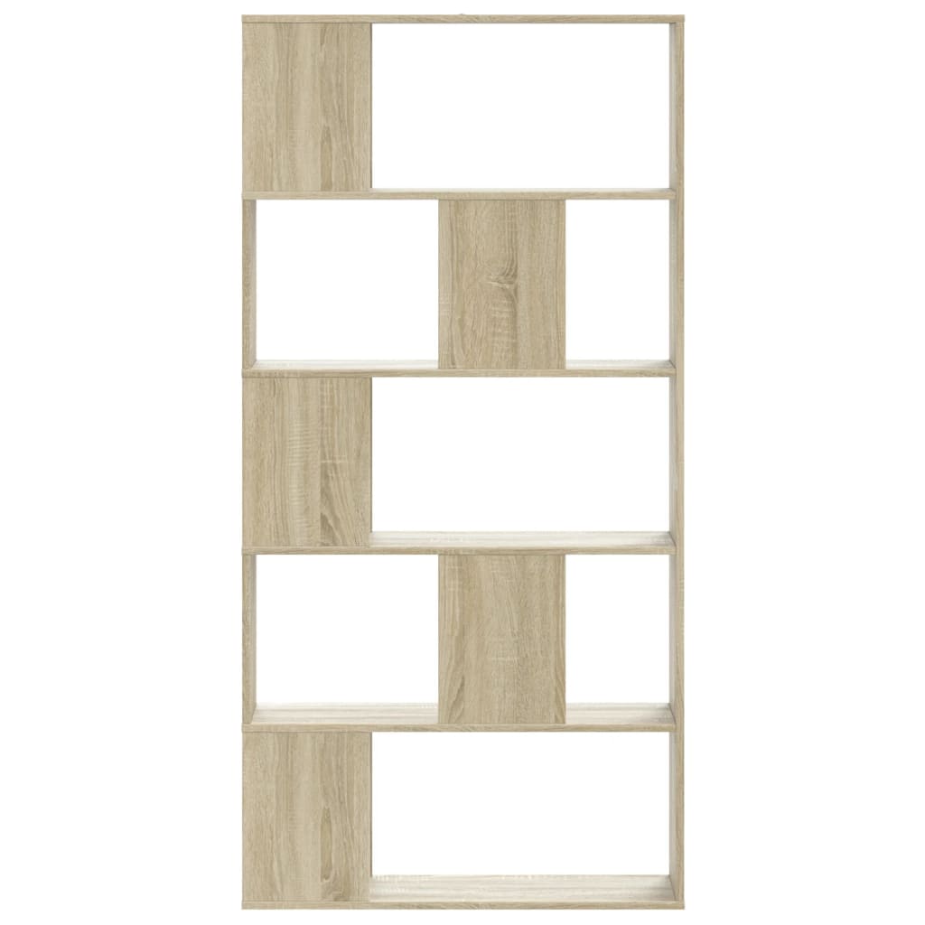 Bibliotecă cu 5 niveluri stejar sonoma 80,5x23,5x162,5 cm lemn