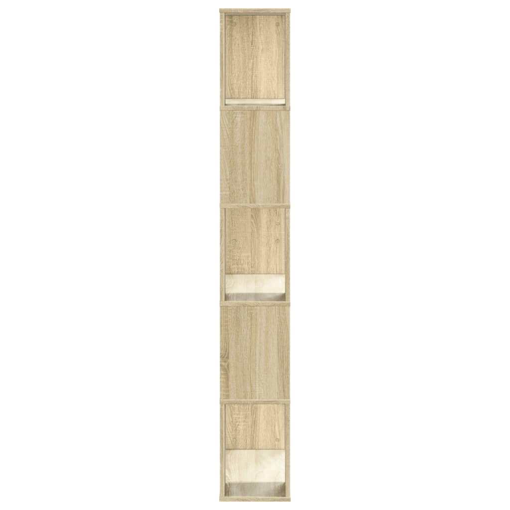 Bibliotecă cu 5 niveluri stejar sonoma 80,5x23,5x162,5 cm lemn