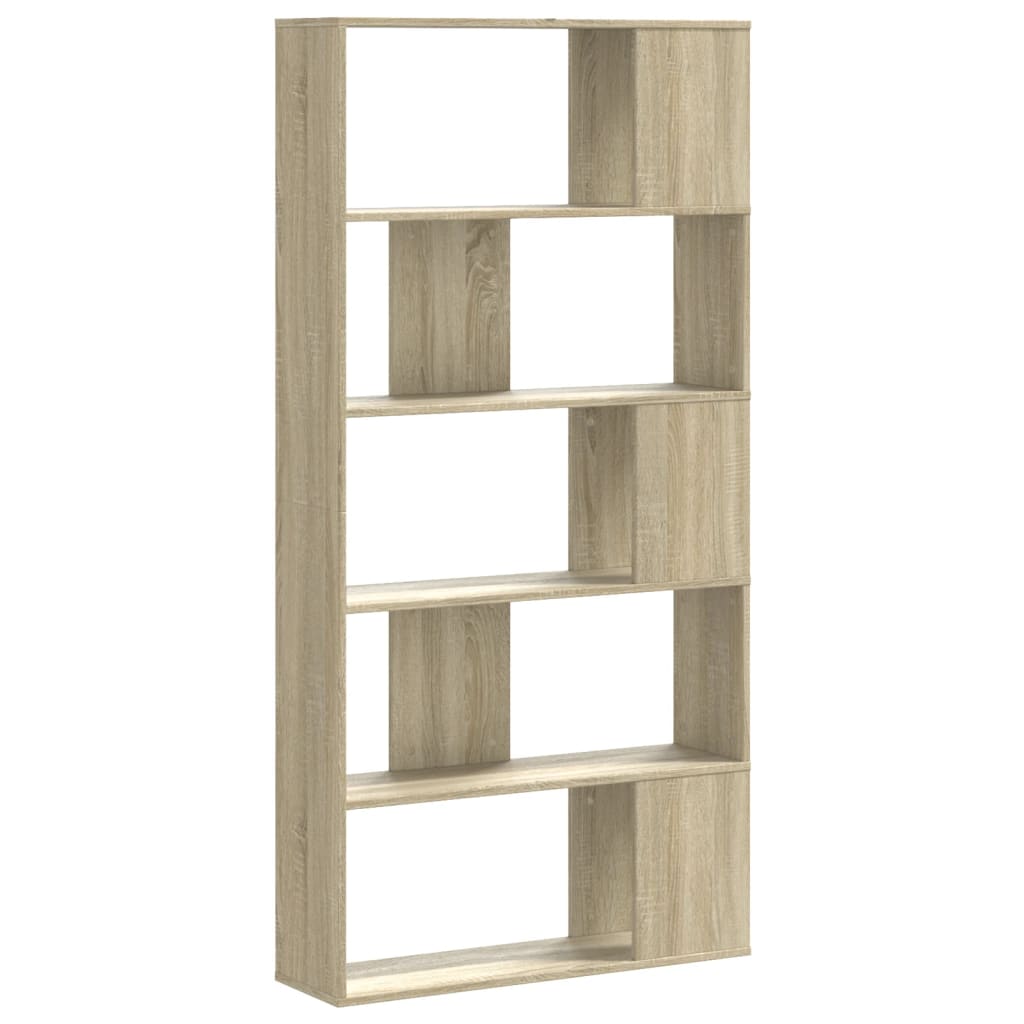 Bibliotecă cu 5 niveluri stejar sonoma 80,5x23,5x162,5 cm lemn