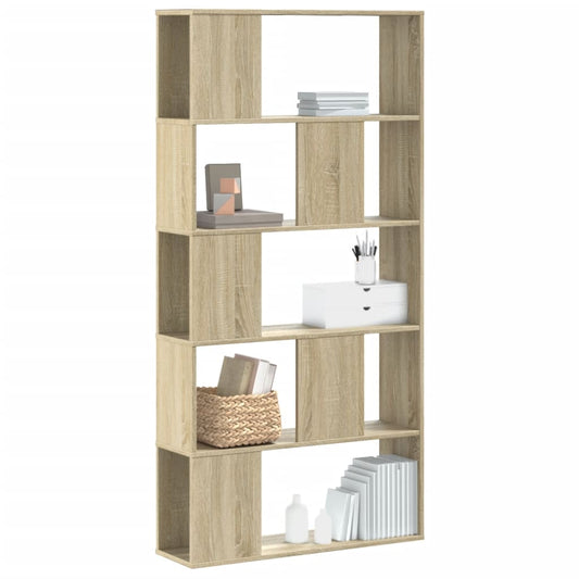 Bibliotecă cu 5 niveluri stejar sonoma 80,5x23,5x162,5 cm lemn