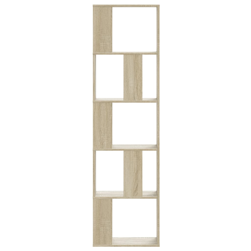 Bibliotecă cu 5 niveluri stejar sonoma 45x23,5x162,5 cm lemn