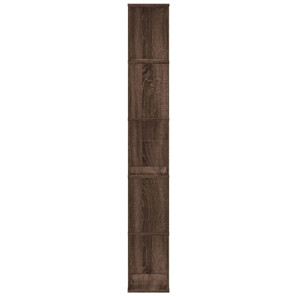 Bibliotecă 5 niveluri stejar maro 45x23,5x162,5 cm lemn