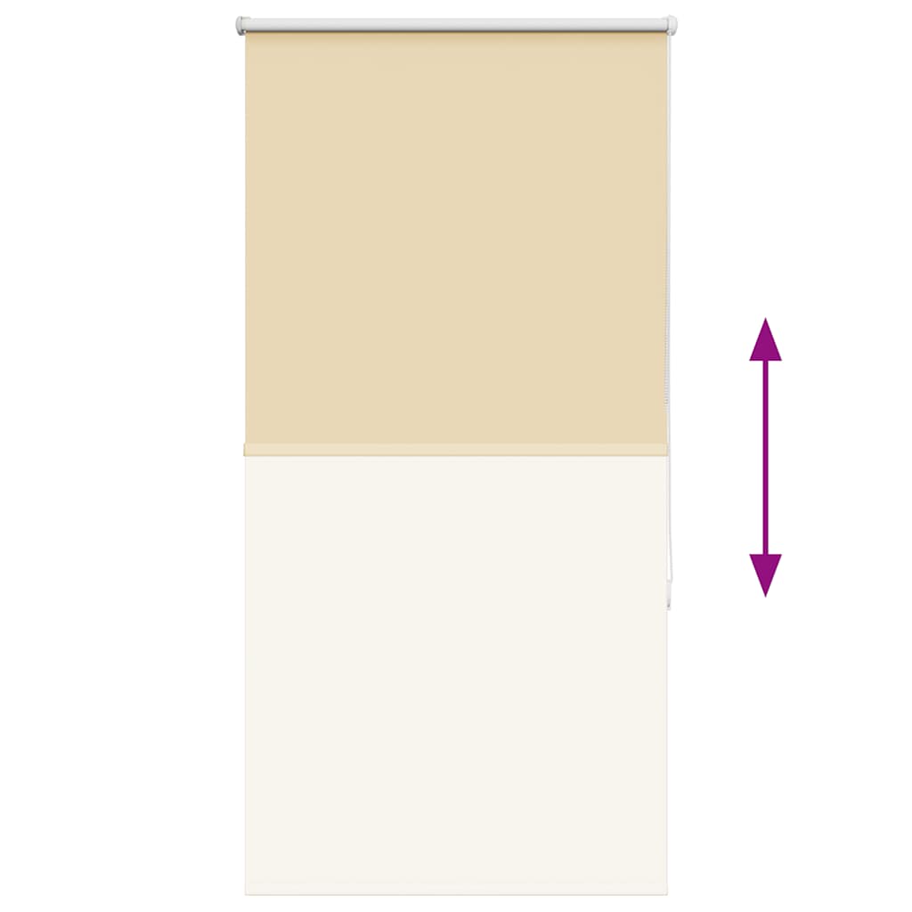 Jaluză cu role opace bej 75x130 cm lățime material 70,7 cm