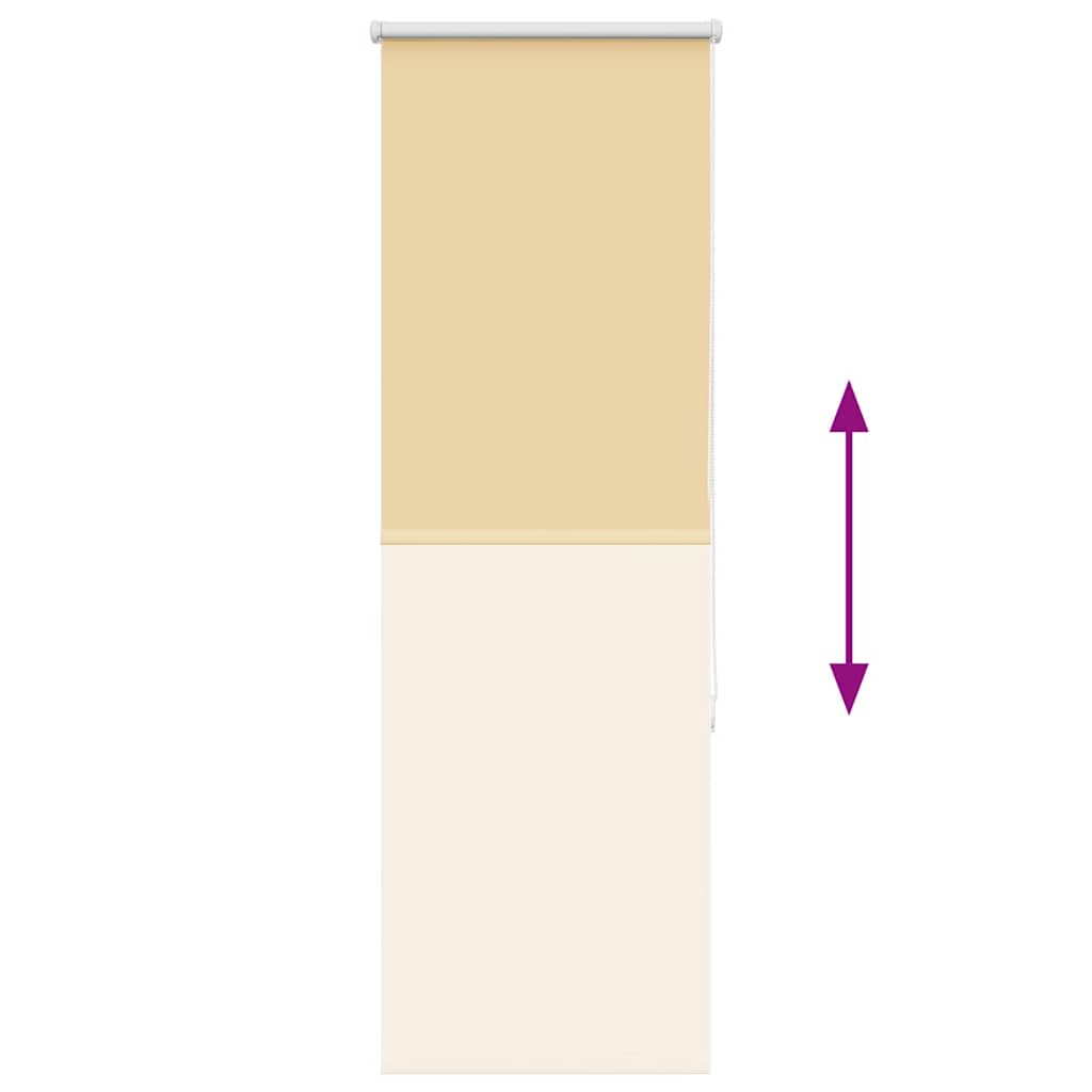 Jaluză cu role opace bej 50x175 cm lățime material 45,7 cm