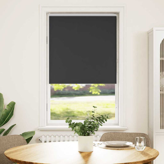 Jaluză cu role opace negru 75x150 cm lățime material 70,7 cm