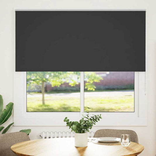 Jaluză cu role opace negru 155x175 cm lățime material 151,6 cm