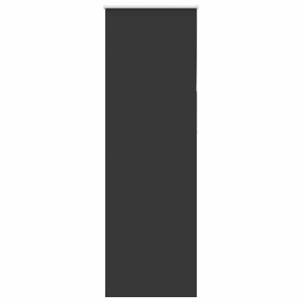 Jaluză cu role opace negru 80x210 cm lățime material 75,7 cm