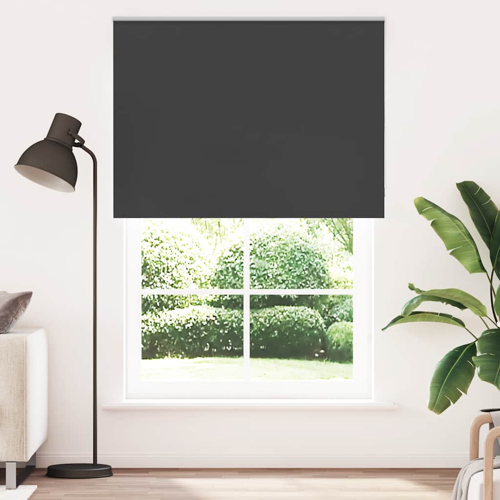 Jaluză cu role opace negru 155x230 cm lățime material 151,6 cm