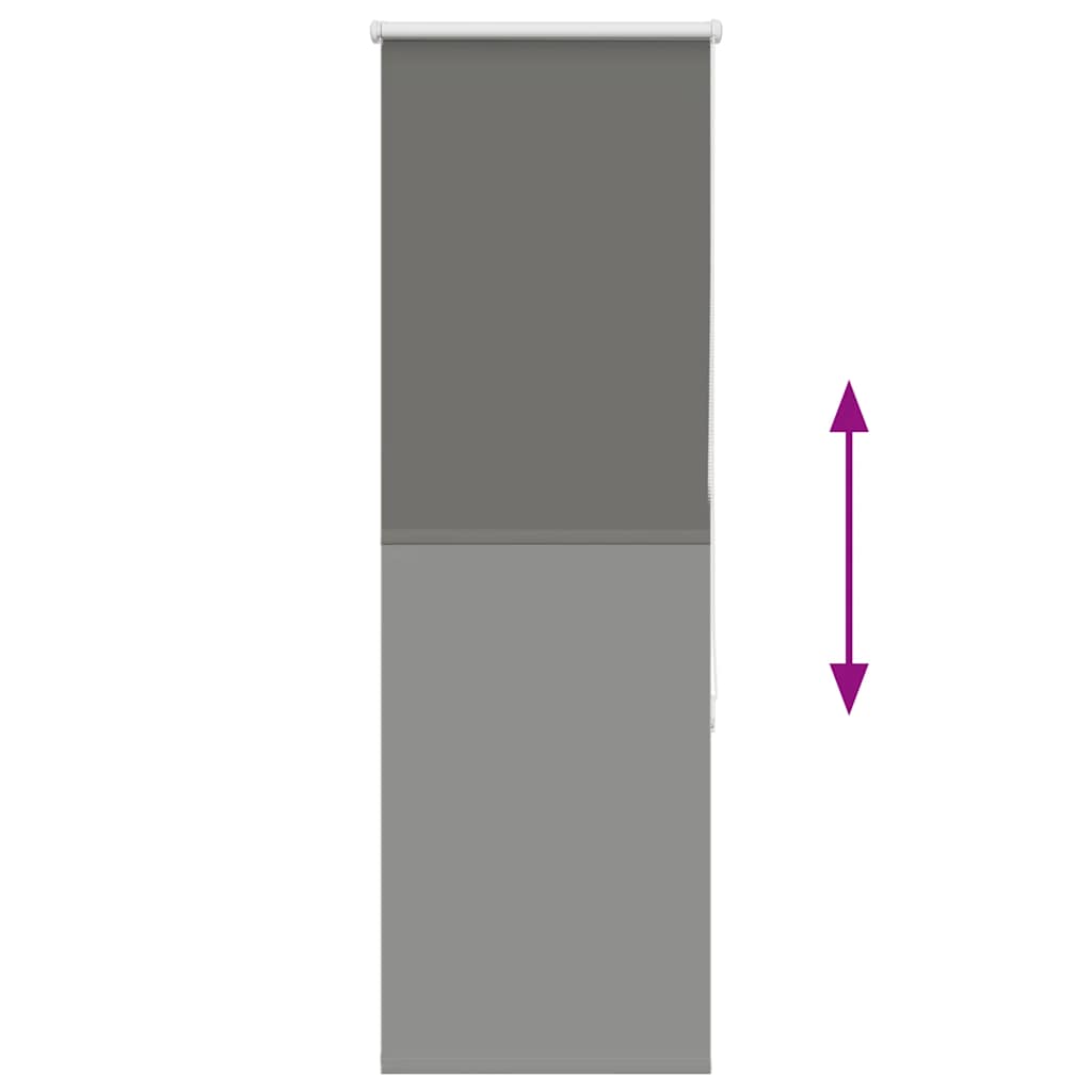 Jaluză cu role opace gri 45x130 cm lățime material 40,7 cm