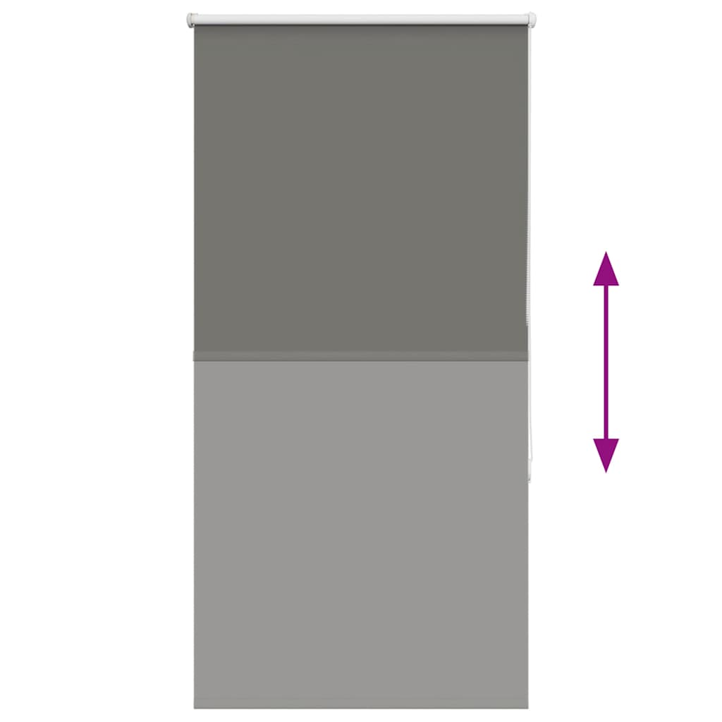 Jaluză cu role opace gri 80x130 cm lățime material 75,7 cm