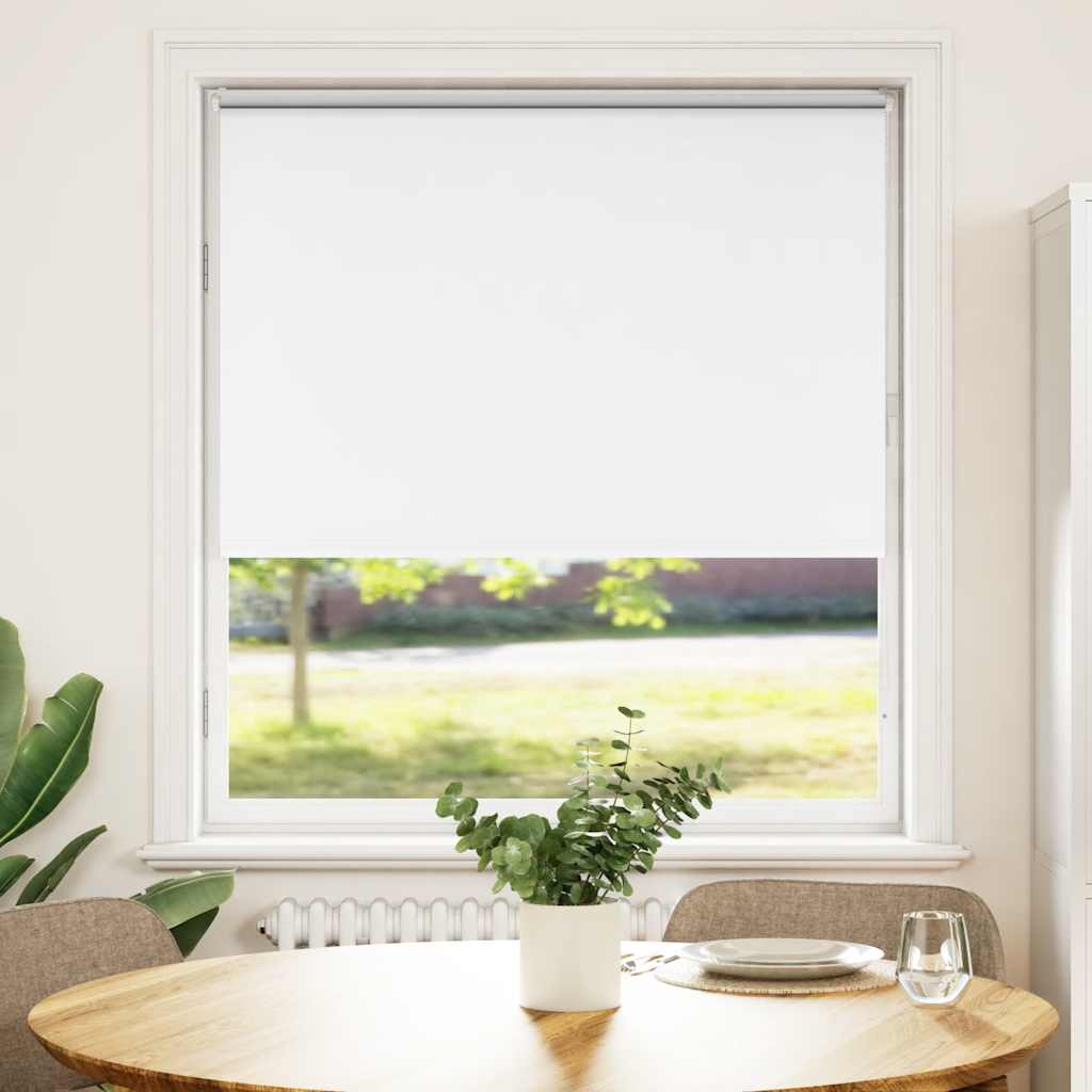 Jaluză cu role opace alb 90x130 cm Lățime material 85,7 cm