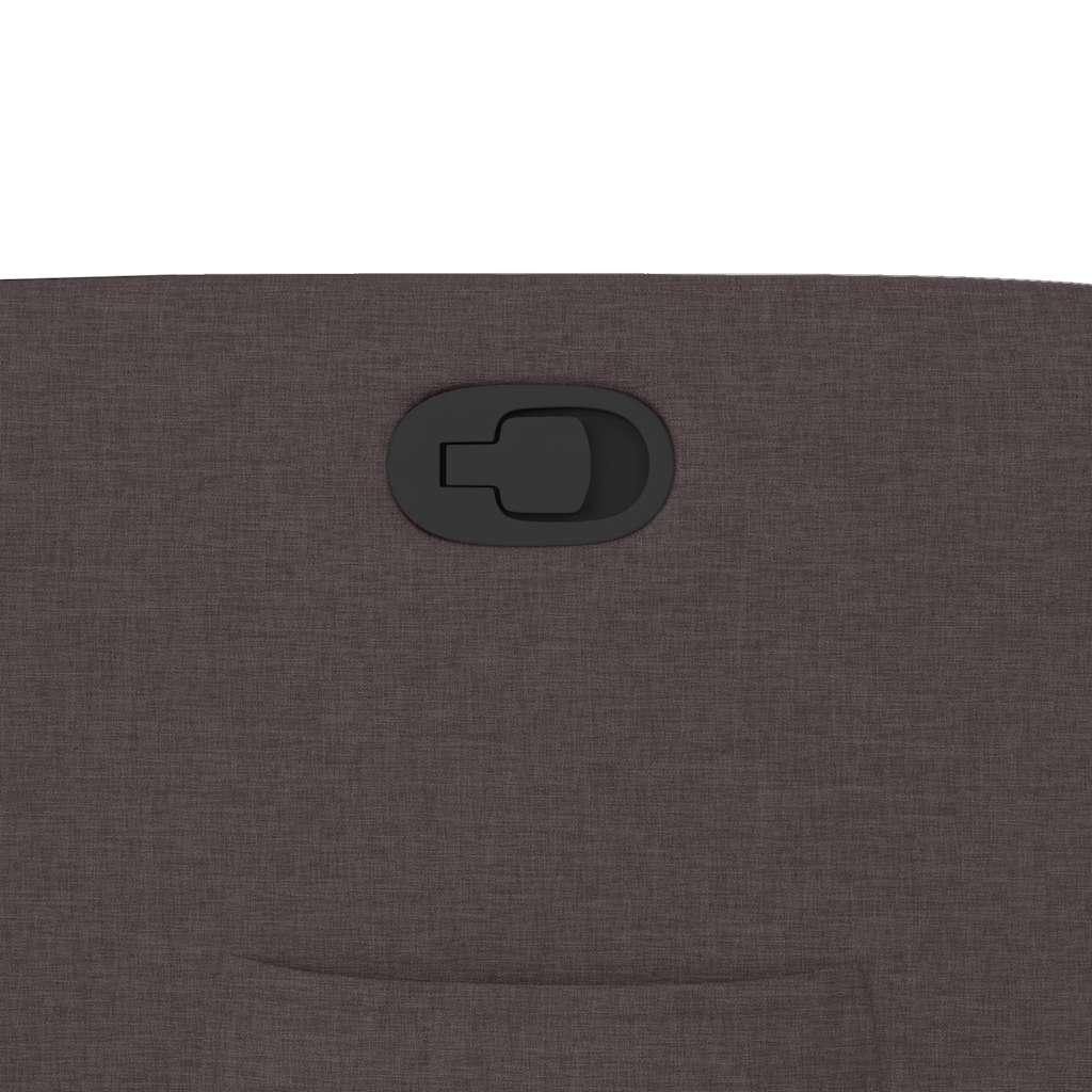 Fotoliu rabatabil, maro închis, material textil