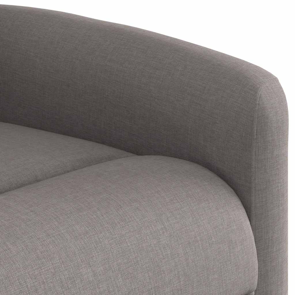 Fotoliu rabatabil, gri taupe, material textil