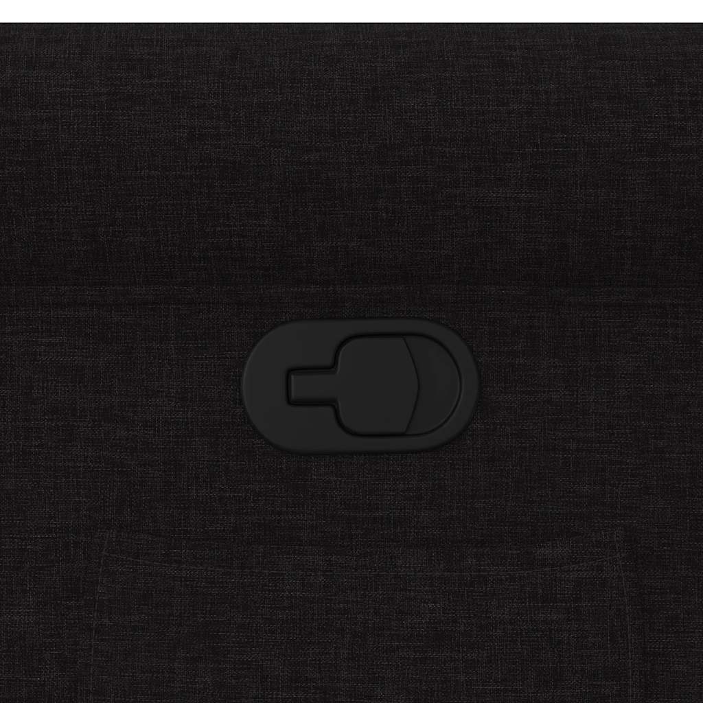 Fotoliu rabatabil, negru, material textil