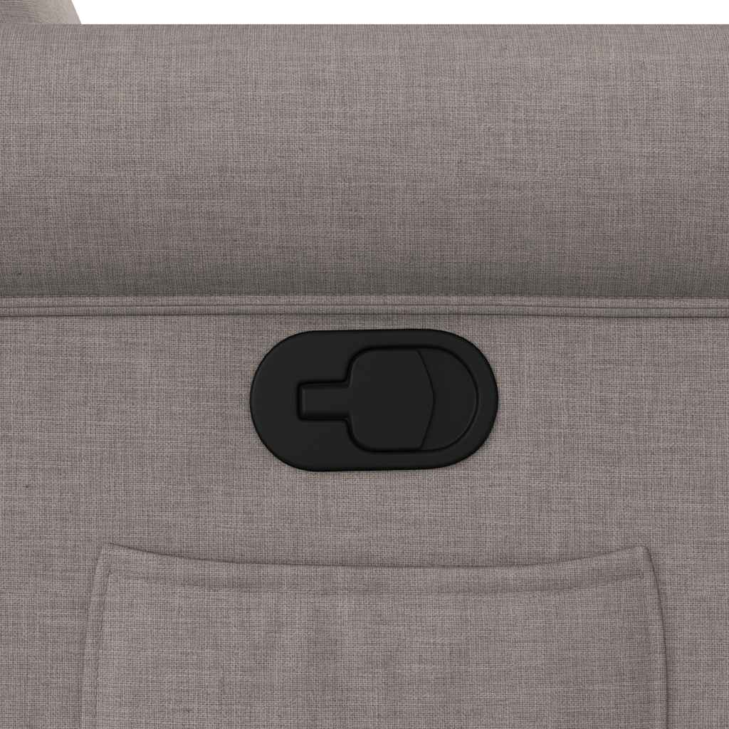 Fotoliu rabatabil, gri taupe, material textil