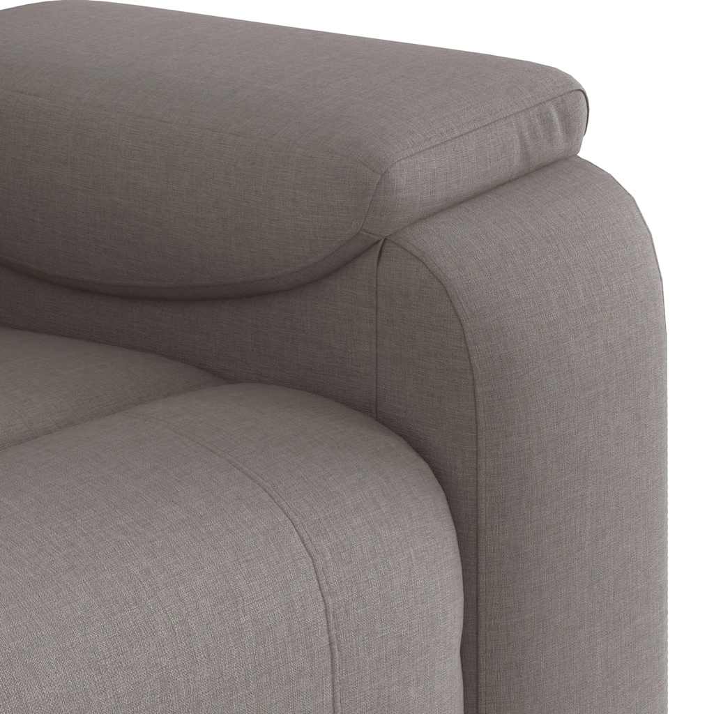 Fotoliu rabatabil, gri taupe, material textil