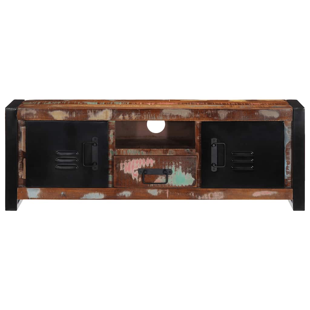 Dulap TV 100x30x35 cm lemn masiv recuperat