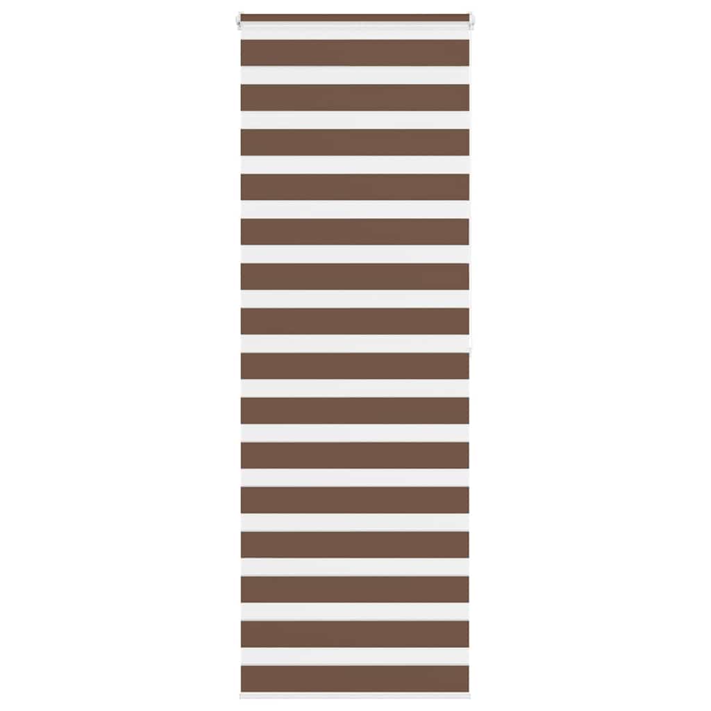 Jaluzea tip zebra maro lățime țesătură 85,9 cm poliester