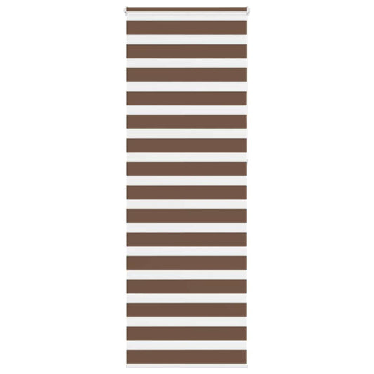 Jaluzea tip zebra maro lățime țesătură 70,9 cm poliester