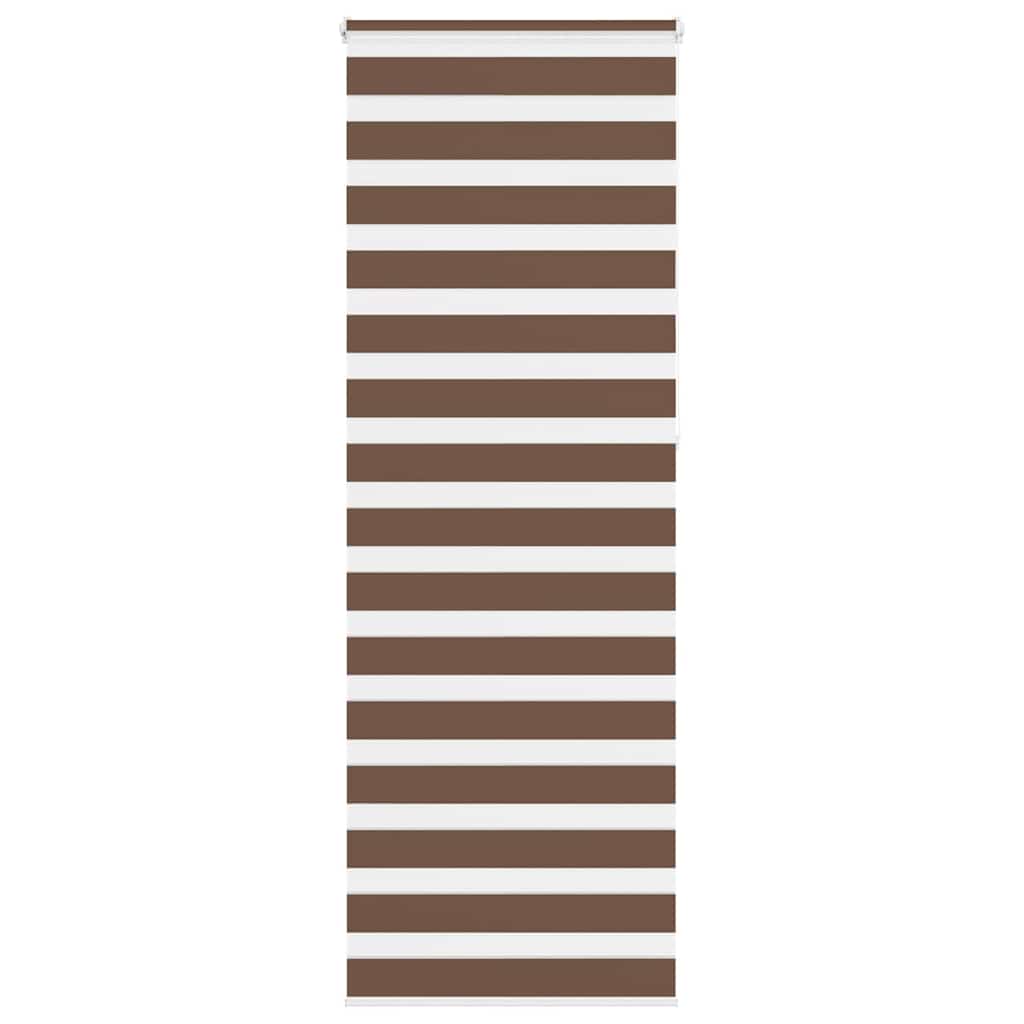 Jaluzea tip zebra maro lățime țesătură 80,9 cm poliester