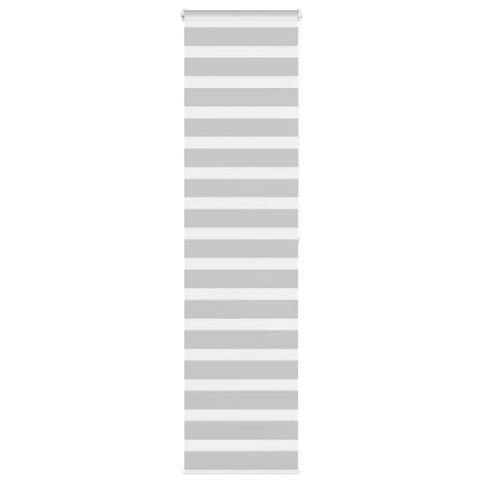 Jaluzea tip zebra gri deschis lățime țesătură 50,9 cm poliester