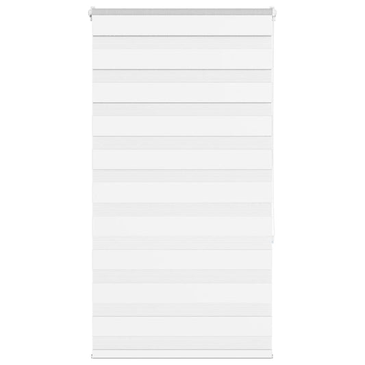 Jaluzea tip zebra alb lățime țesătură 70,9 cm poliester