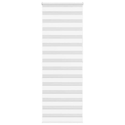 Jaluzea tip zebra alb lățime țesătură 80,9 cm poliester