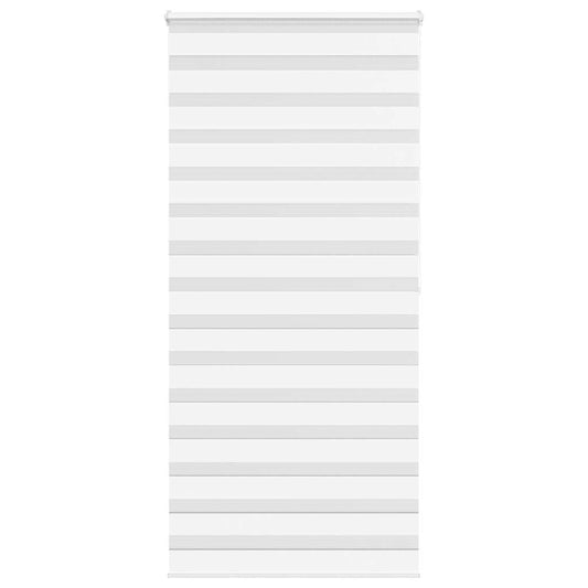 Jaluzea tip zebra alb lățime țesătură 90,9 cm poliester